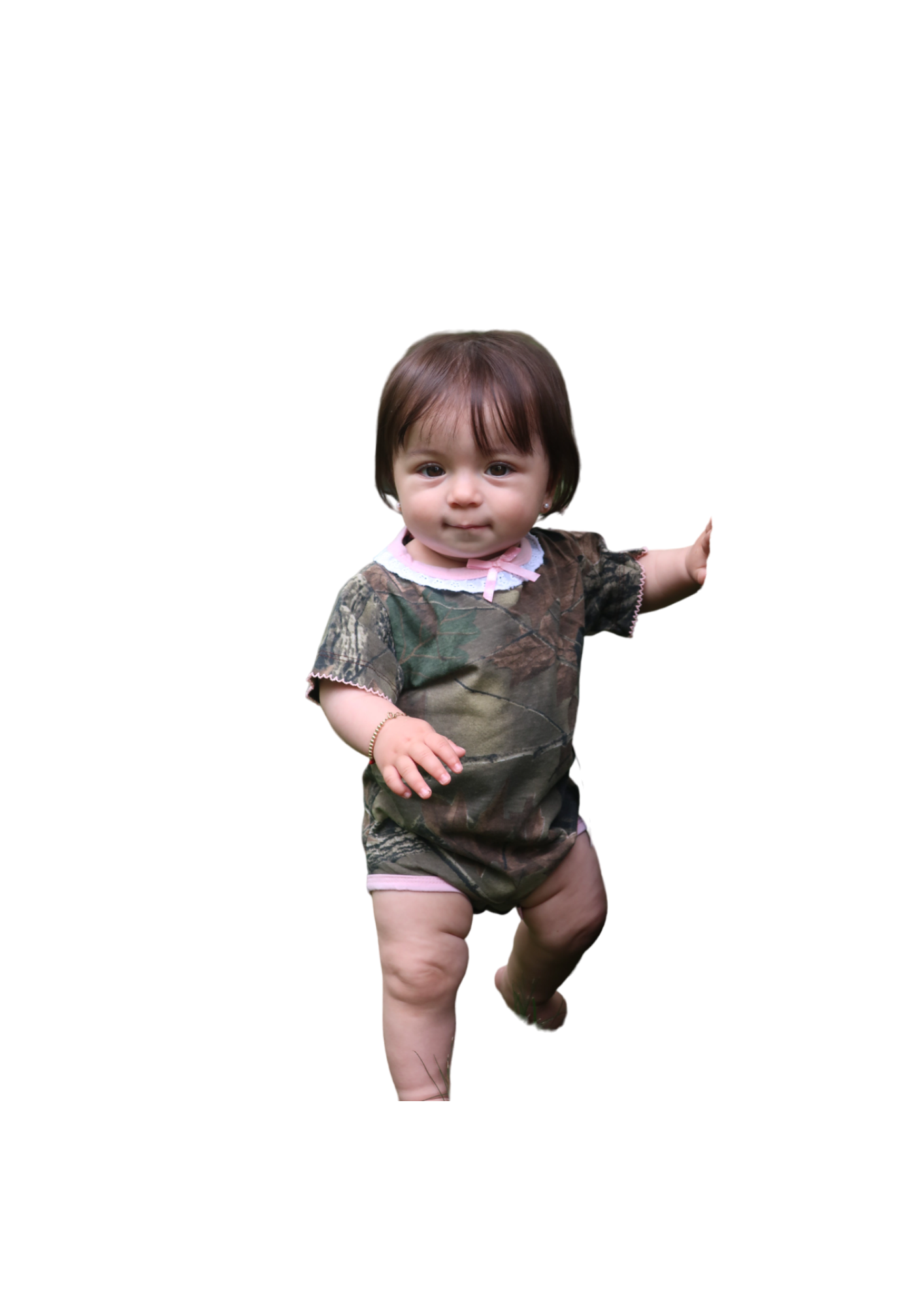 TrailCrest by Treel Newborn Baby Infant Camo Undershirt- Short Sleeve Romper Bodysuit
