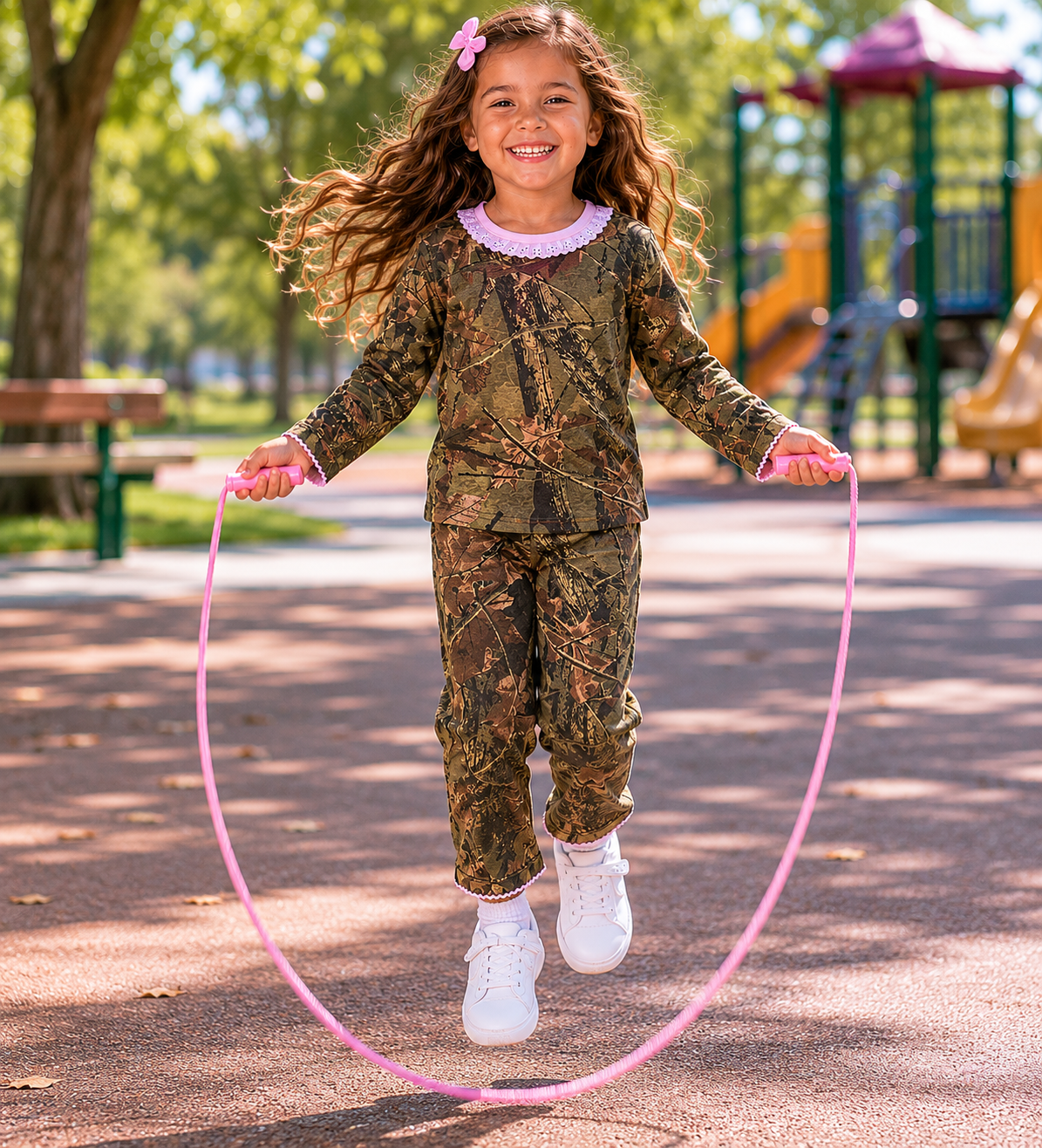 Trailcrest by Treel Infant-Toddler Cotton Camo Long Sleeve T-Shirt and Long Pants Set