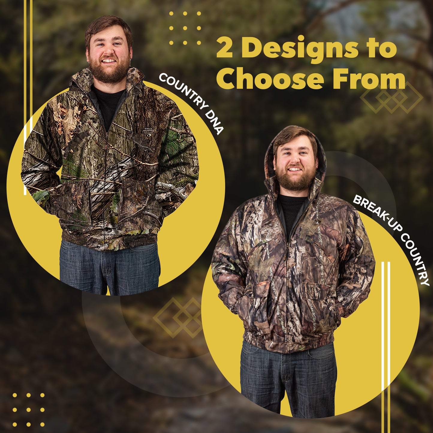 TrailCrest by Treel Men's Mossy Oak Tactical Hoodie Jacket-Insulated & Waterproof Warm Camo Gear Coat