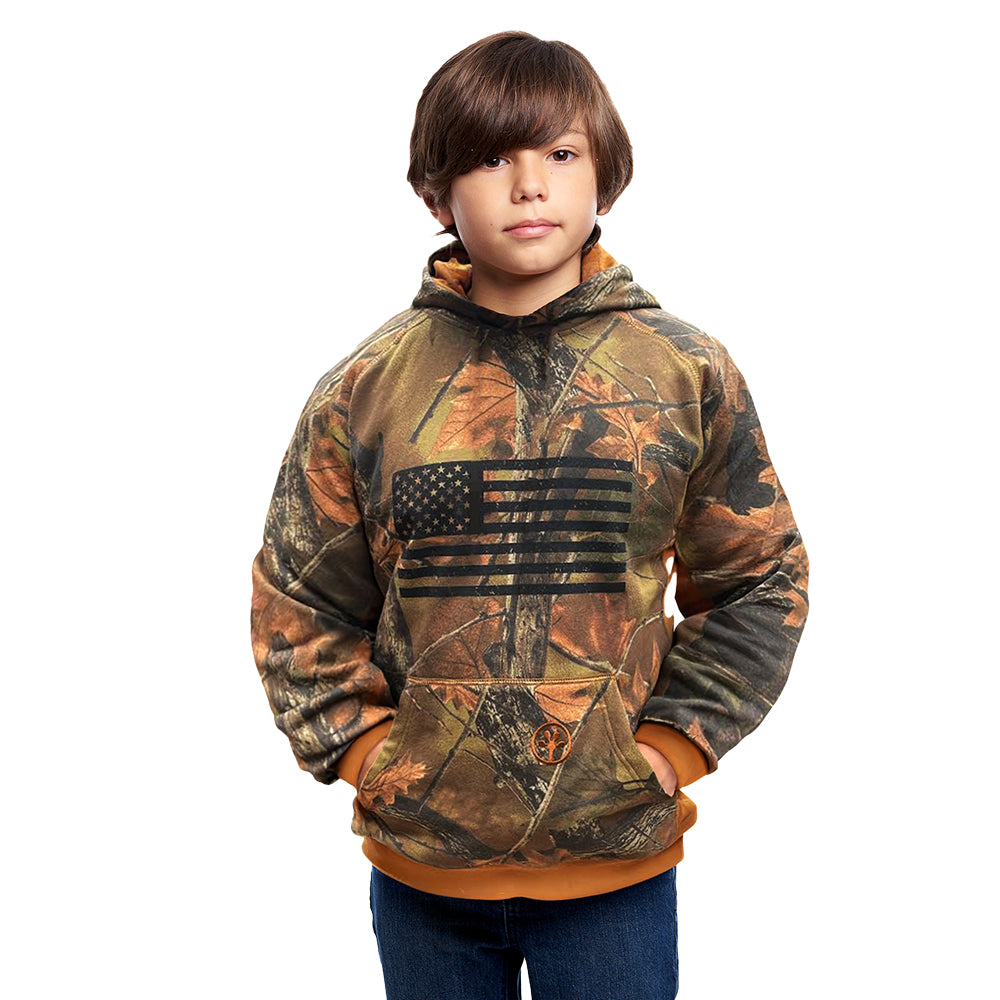 TrailCrest by Treel Boys Hoodie Sweatshirt- Comfortable, Stylish Camo Jacket for Outdoor Activities, Hunting and Casual Wear