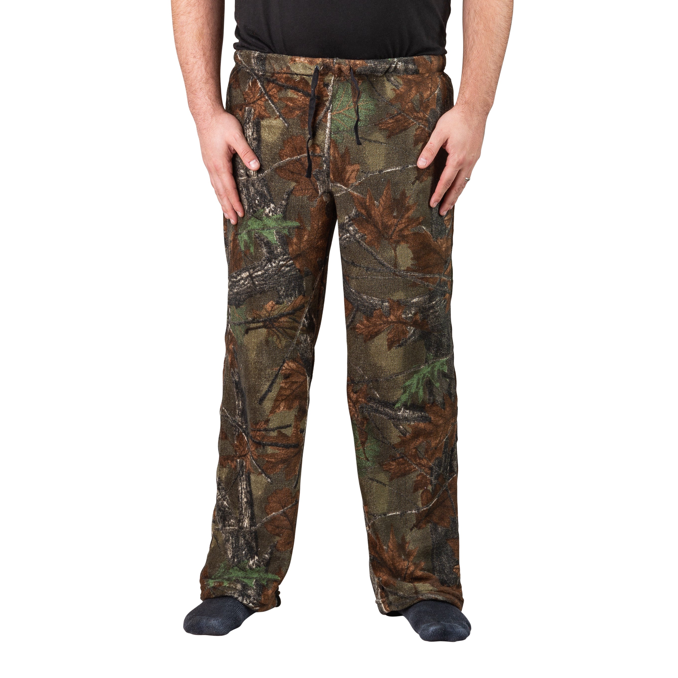 Men s Lounge Fleece Camo Pajama Pants Treelcamo