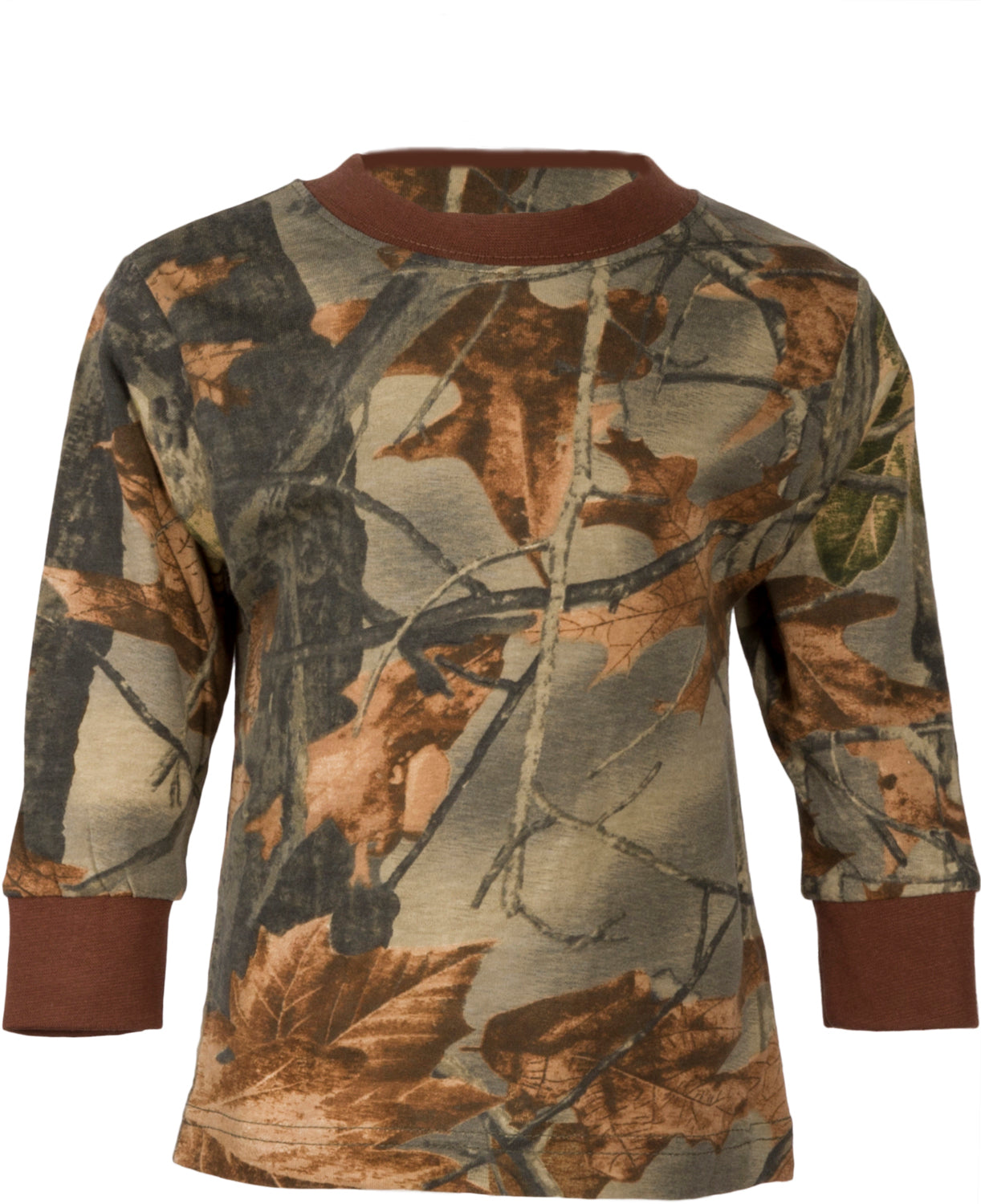 TrailCrest by Treel Toddler Long Sleeve Crew Neck Camo Cotton T-Shirt