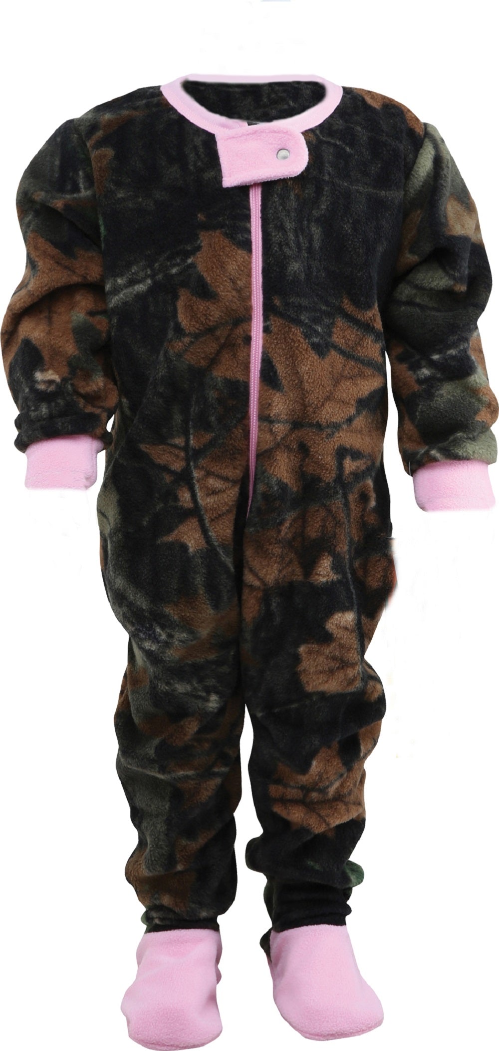 TrailCrest by Treel Infant Camo One Piece Play Footie Fleece Crawler