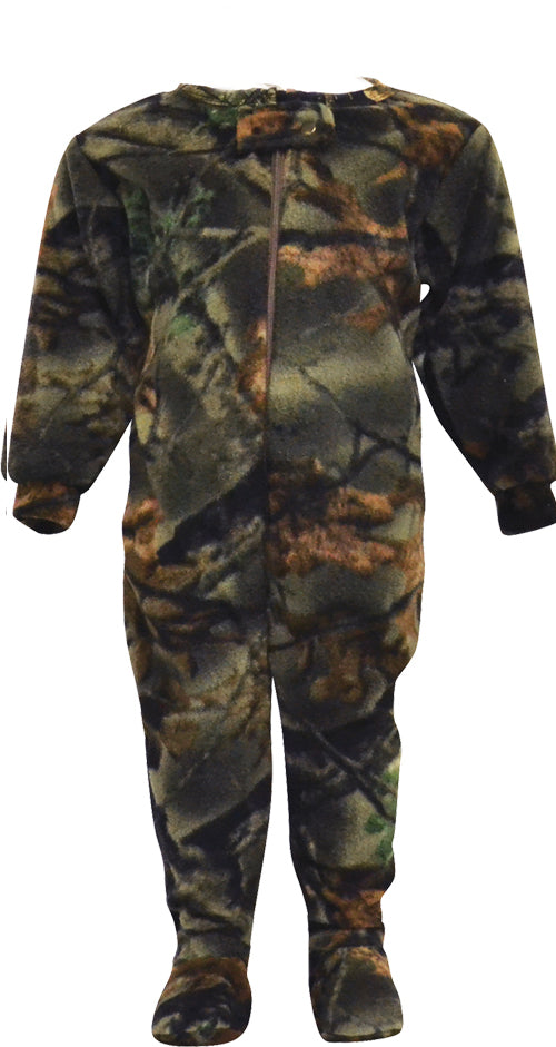TrailCrest by Treel Infant Camo One Piece Play Footie Fleece Crawler