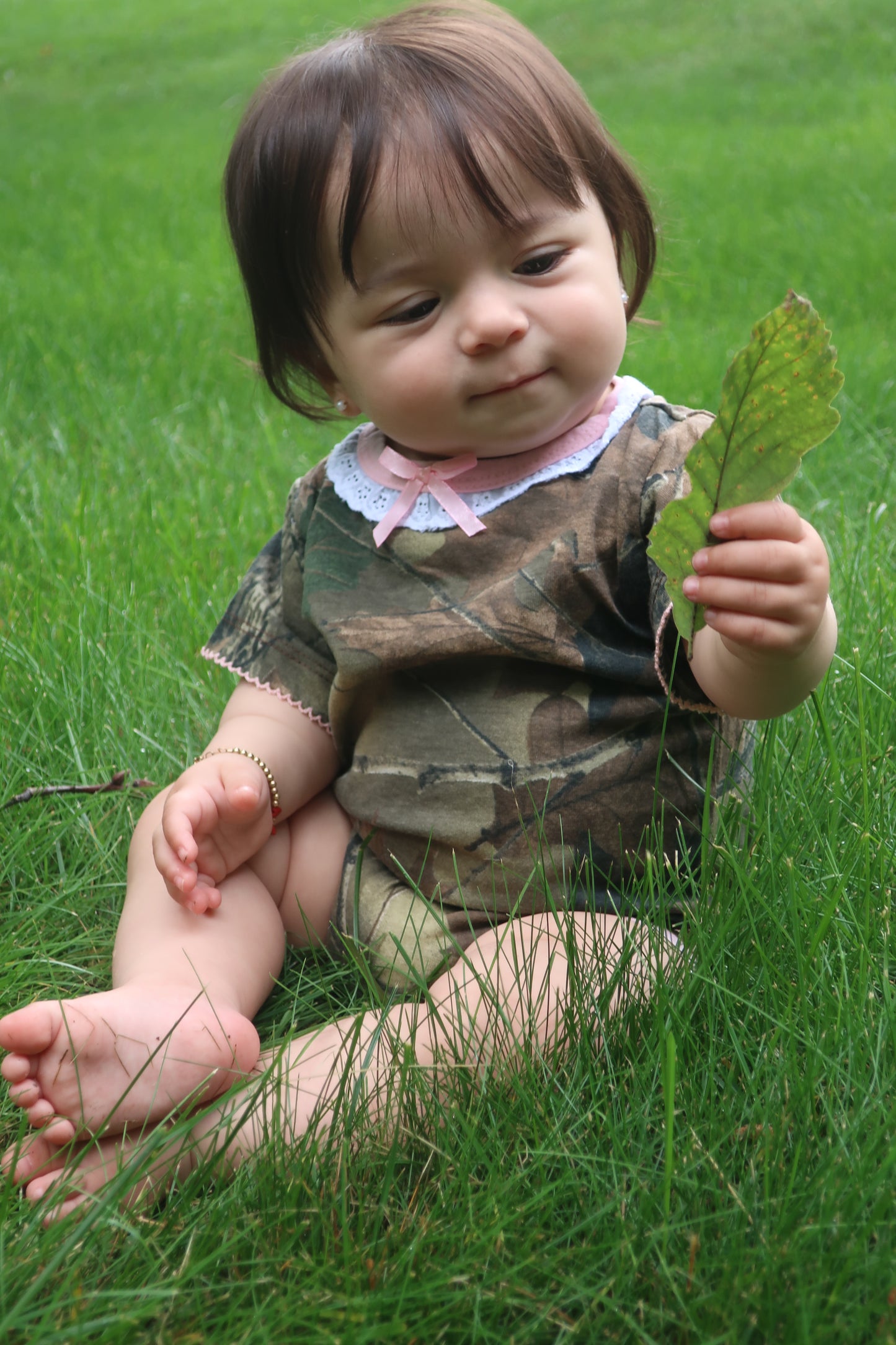 TrailCrest by Treel Newborn Baby Infant Camo Undershirt- Short Sleeve Romper Bodysuit