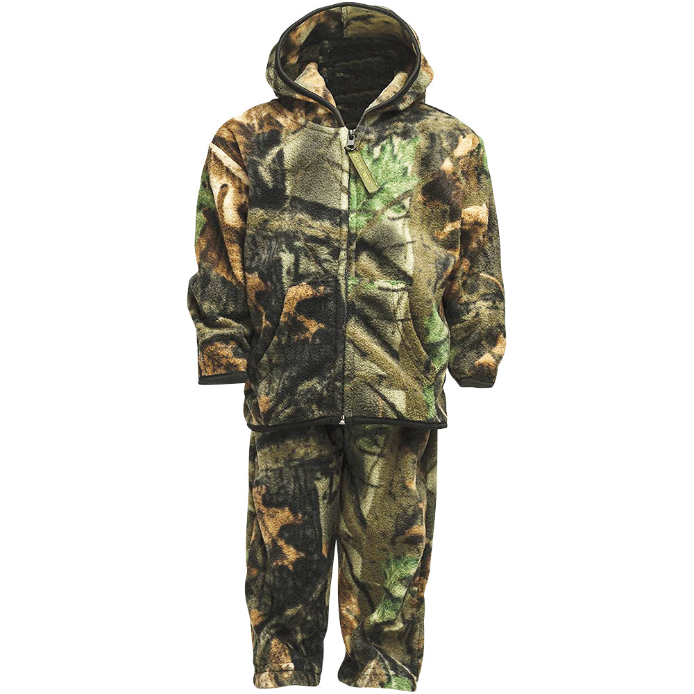 TrailCrest by Treel Infant-Toddler Camo Full Zip Hoodie Sweatshirt Fleece Jacket & Pants Set
