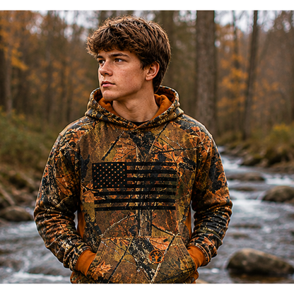 TrailCrest by Treel Boys Hoodie Sweatshirt- Comfortable, Stylish Camo Jacket for Outdoor Activities, Hunting and Casual Wear