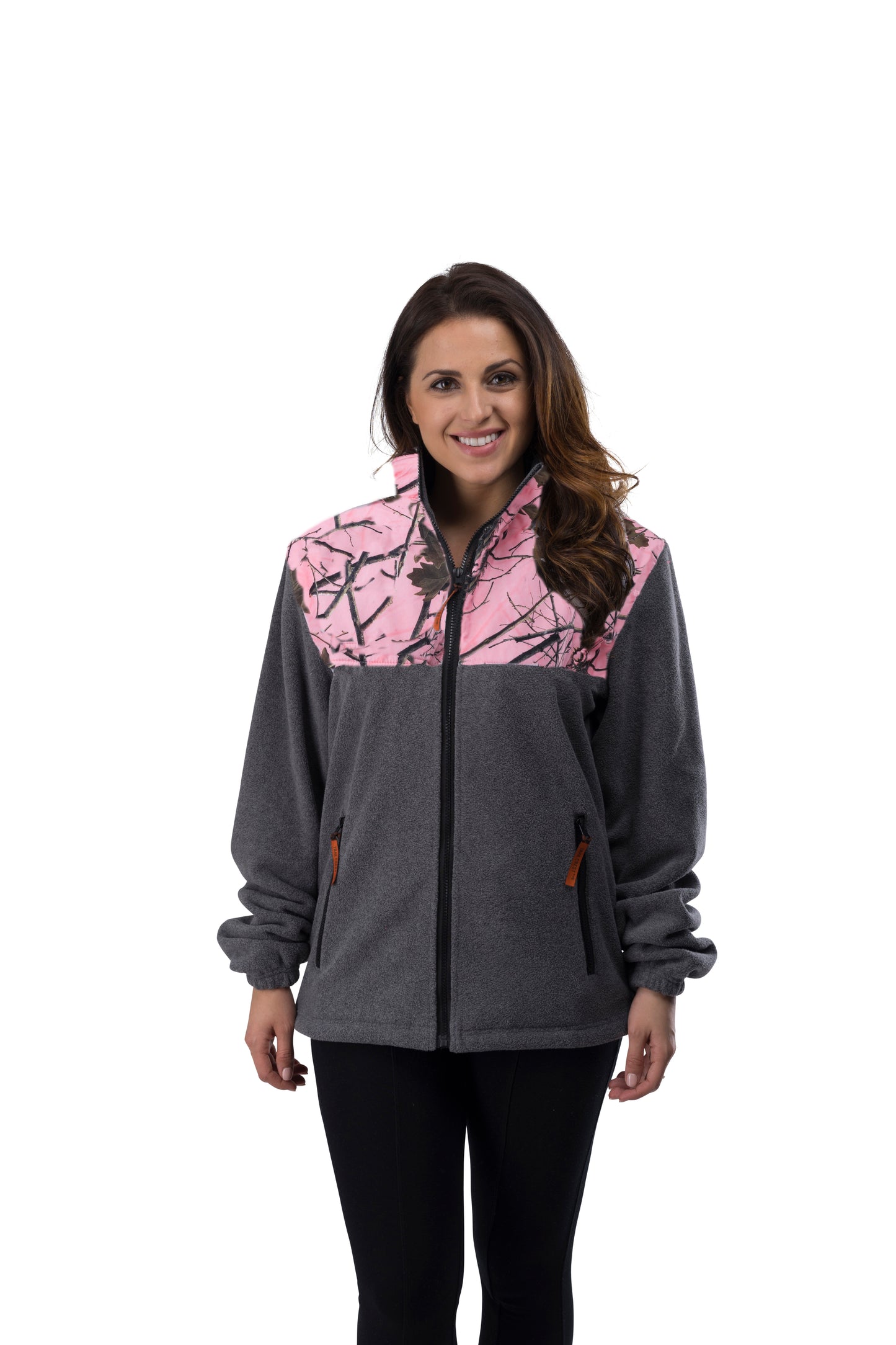 TrailCrest by Treel Women's Classic Fit Polar Soft Fleece Full Zip Up Jacket