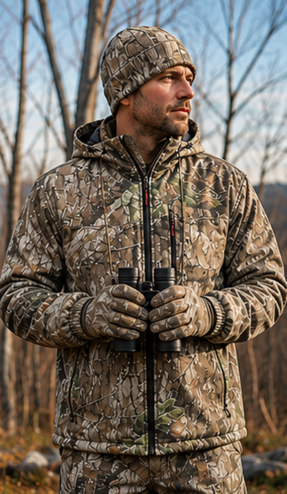 Mossy Oak Men's Insulated Camo Jacket – Country Roots Pattern – Quilted Lining, Cotton Twill Shell, Cold Weather Work Jacket