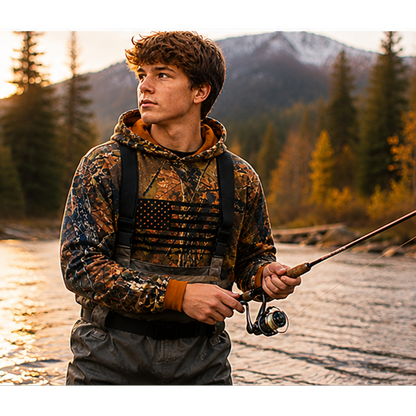 TrailCrest by Treel Boys Hoodie Sweatshirt- Comfortable, Stylish Camo Jacket for Outdoor Activities, Hunting and Casual Wear