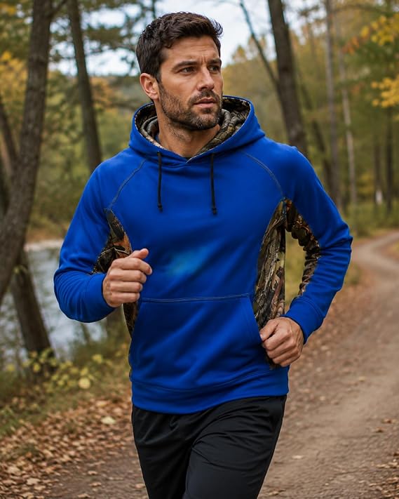 TrailCrest by Treel Men's Slim Fit Lightweight Waterproof & Windproof Softshell Hoodie Sweatshirt Jacket