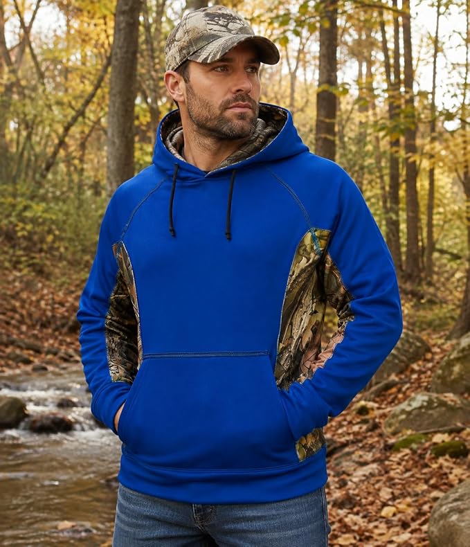 TrailCrest by Treel Men's Slim Fit Lightweight Waterproof & Windproof Softshell Hoodie Sweatshirt Jacket