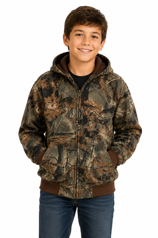 TrailCrest by Treel Boys Full Zip Up Hoodie Sweatshirt Fashion Hooded Jacket