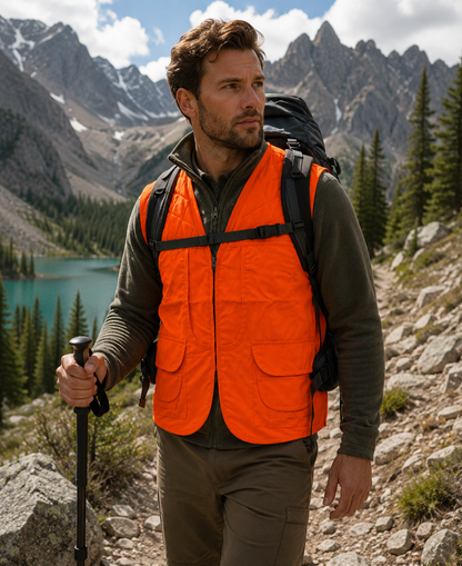 TrailCrest Men's Safety Front Loader High Visibility Vest