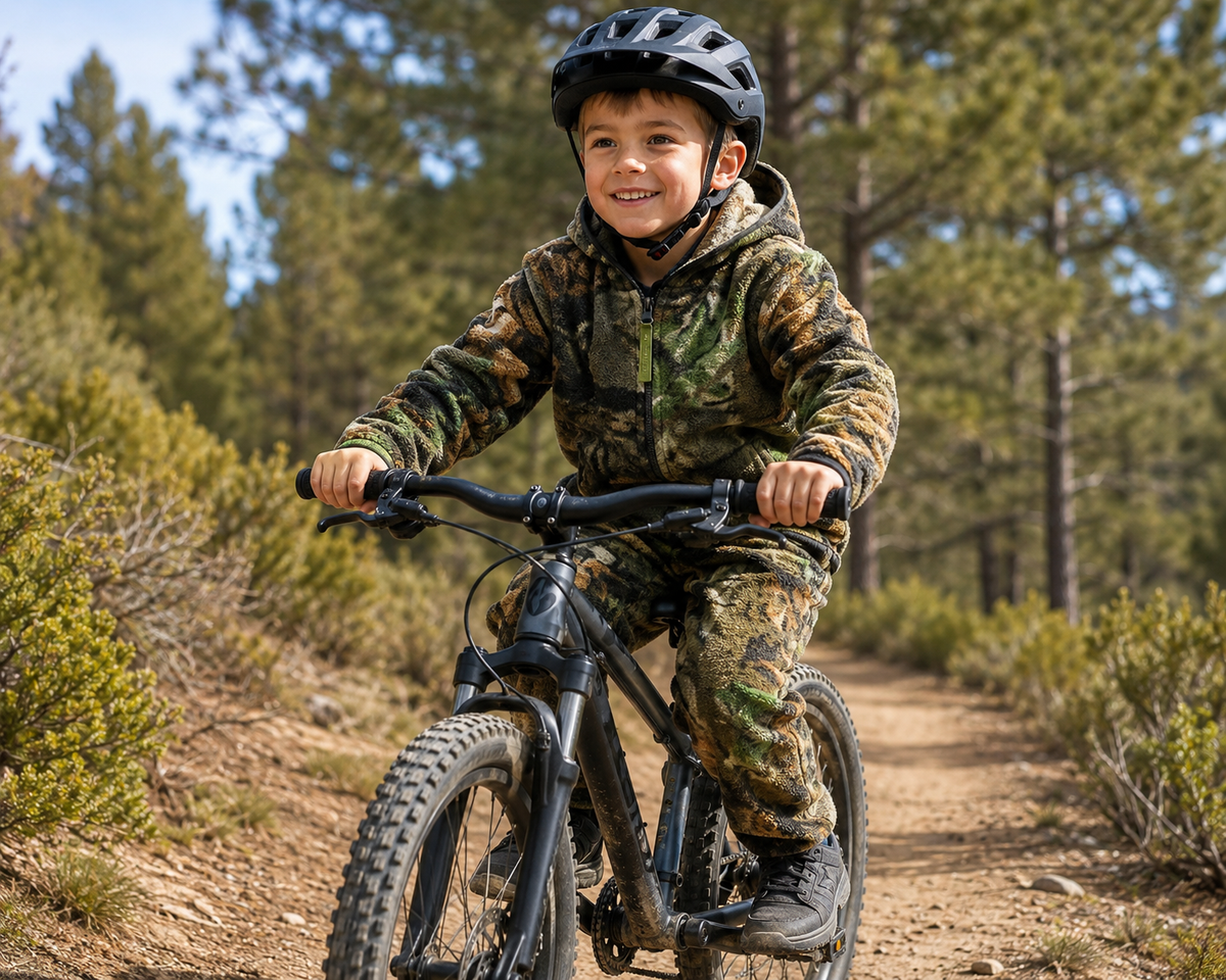 TrailCrest by Treel Infant-Toddler Camo Full Zip Hoodie Sweatshirt Fleece Jacket & Pants Set