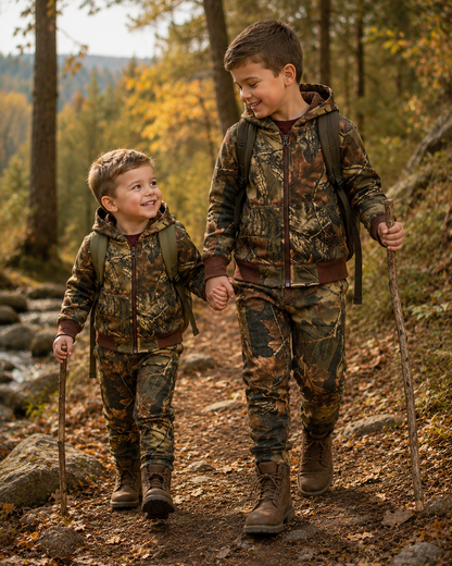 TrailCrest by Treel Infant - Toddler Cotton Camo Full Zip Hoodie Sweatshirt Jacket & Pants Set Tracksuit