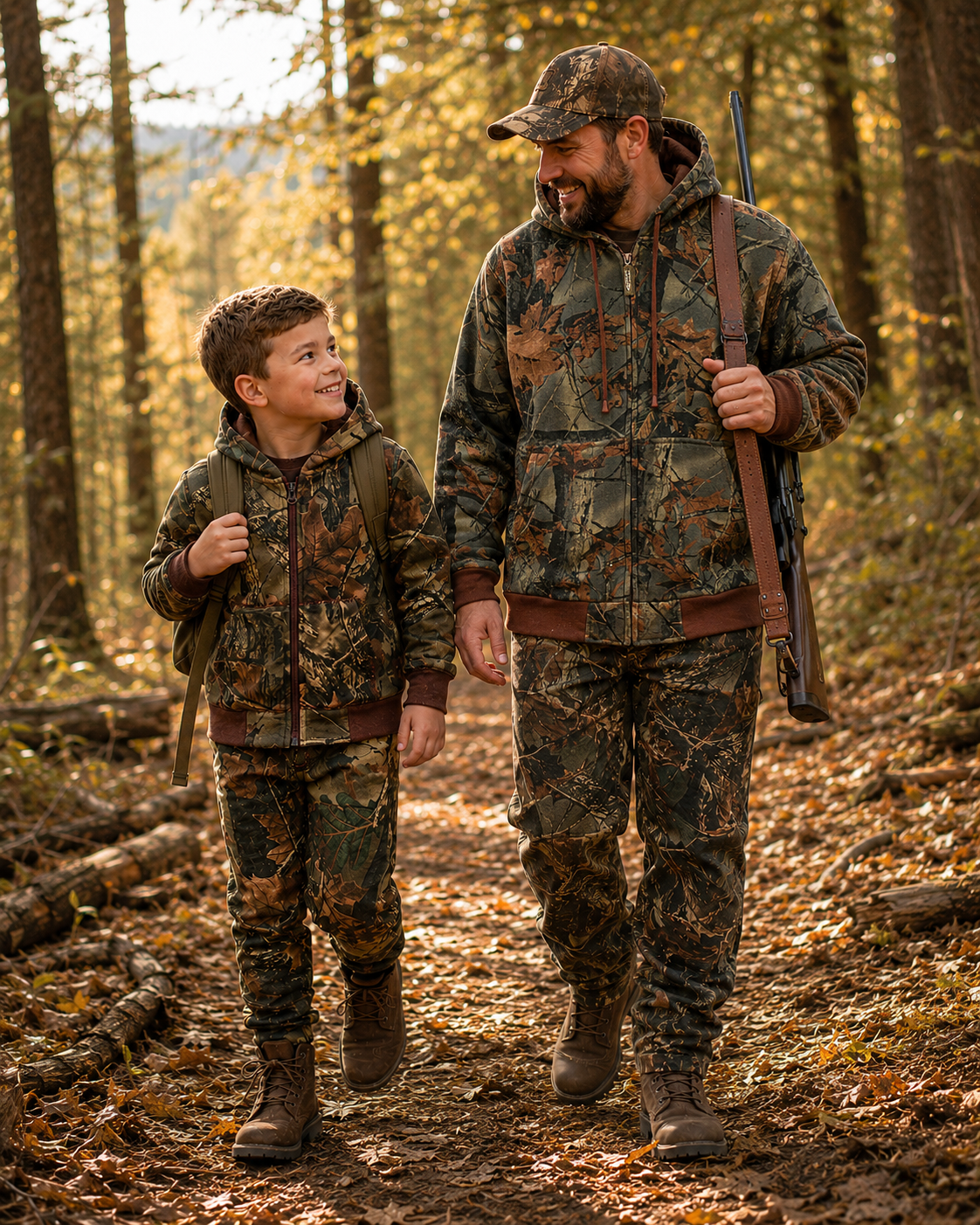 TrailCrest by Treel Infant - Toddler Cotton Camo Full Zip Hoodie Sweatshirt Jacket & Pants Set Tracksuit