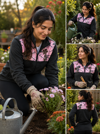 TrailCrest by Treel Women's Classic Fit Polar Soft Fleece Full Zip Up Jacket