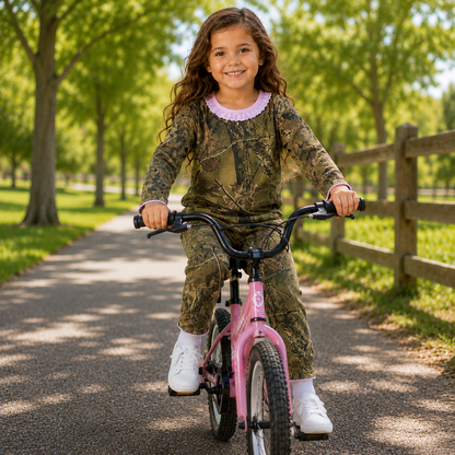 Trailcrest by Treel Infant-Toddler Cotton Camo Long Sleeve T-Shirt and Long Pants Set