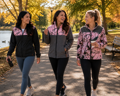 TrailCrest by Treel Women's Classic Fit Polar Soft Fleece Full Zip Up Jacket
