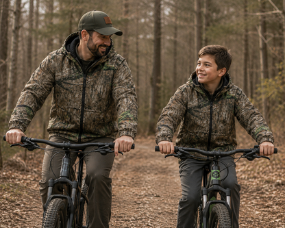 Mossy Oak Men's Insulated Camo Jacket – Country Roots Pattern – Quilted Lining, Cotton Twill Shell, Cold Weather Work Jacket