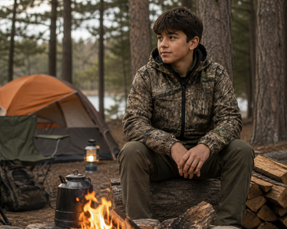 Mossy Oak Men's Insulated Camo Jacket – Country Roots Pattern – Quilted Lining, Cotton Twill Shell, Cold Weather Work Jacket