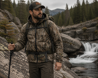 Mossy Oak Men's Insulated Camo Jacket – Country Roots Pattern – Quilted Lining, Cotton Twill Shell, Cold Weather Work Jacket
