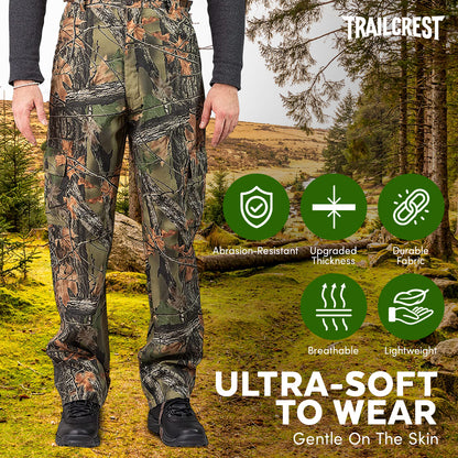 TrailCrest by Treel Men's Camo Tactical Hunting Hiking Pants