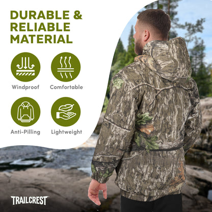 TrailCrest by Treel Men's Mossy Oak Canvas Insulated Tanker Jacket