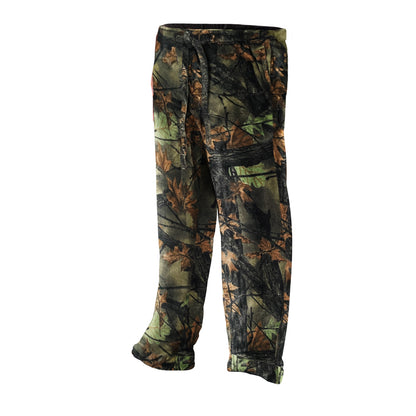 TrailCrest by Treel Men’s Open Botton Sleep & Lounge Plush Coral Fleece Camo Pajama Pants