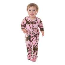 Load image into Gallery viewer, Infant Camo One Piece Play Footie Fleece Crawler