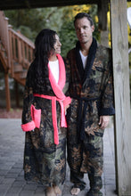 Load image into Gallery viewer, Men&#39;s Camo Fleece Plush Robe - with Shawl Collar