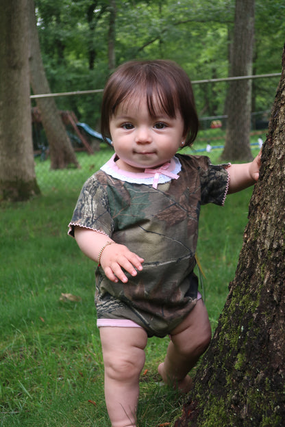 Baby Infant Undershirt- Short Sleeve Romper